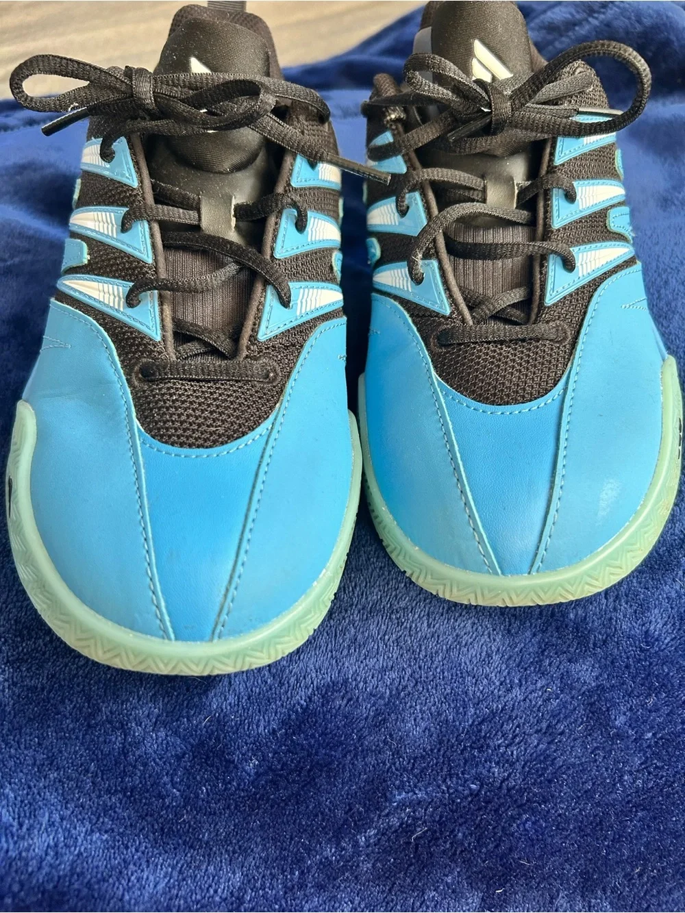 adidas Kids Blue and Black Lace-Up Sneakers